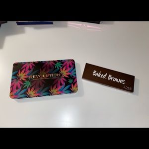 Makeup Eyeshadow Pallets Dose of Colors “Baked Browns” and Revolution “Chilled”